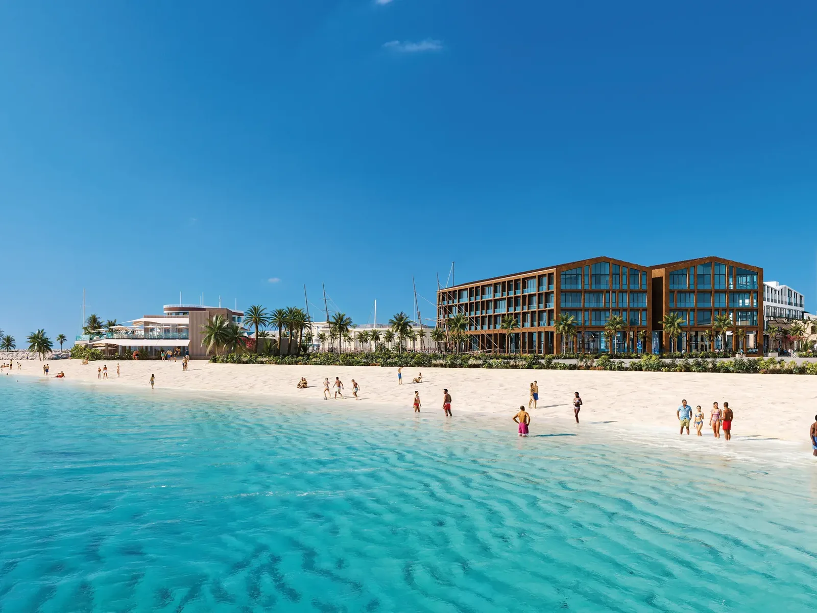 Developer-provided rendering of the proposed Pierhead waterfront development in Bridgetown
